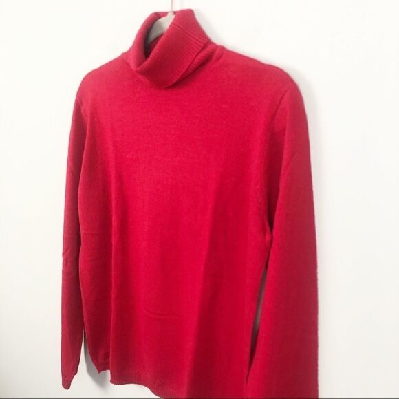 PENDLETON | Red Merino Wool Turtleneck Sweater M - Picture 2 of 8